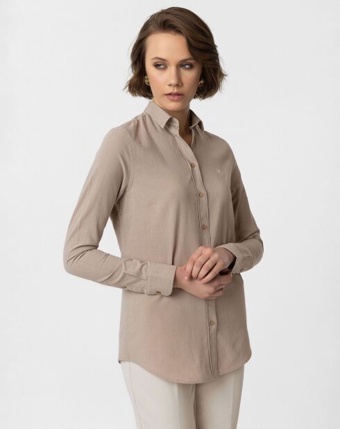 Chemise Dante camel