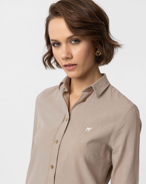 Chemise Dante camel