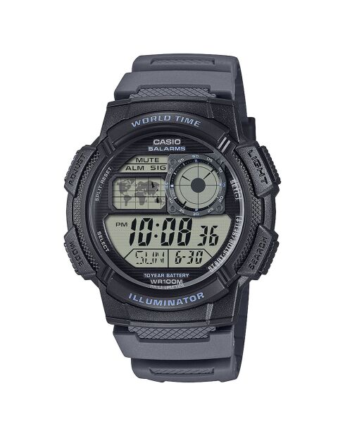 Montre Homme Timeless Collection en Résine gris foncé