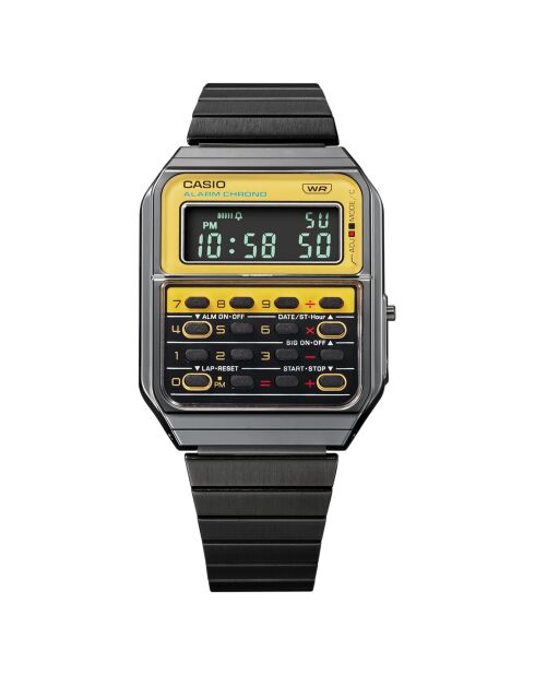 Montre Homme Vintage Collection en Acier plaqué noire