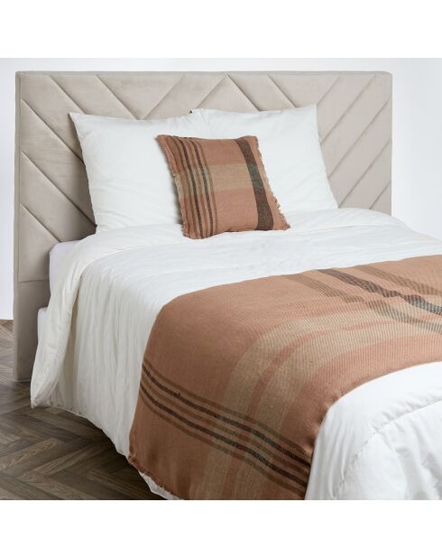 Housse de coussin 100% Lin Aalborg cimarron - 45x45 cm