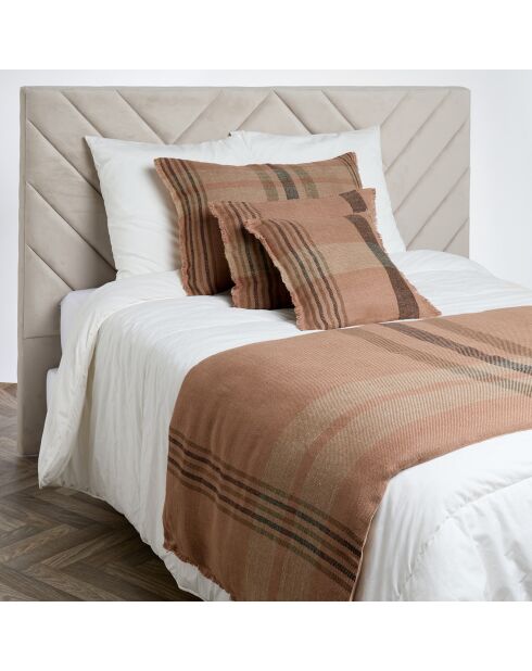 Housse de coussin 100% Lin Aalborg cimarron - 45x45 cm