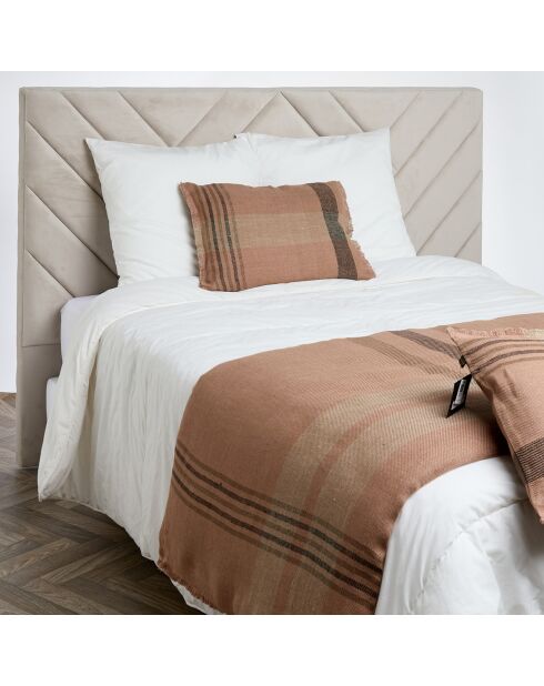 Housse de coussin 100% Lin Aalborg cimarron - 40x60 cm