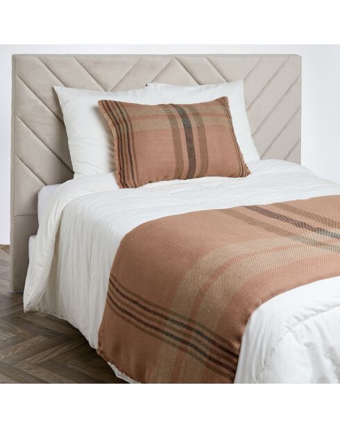 Housse de coussin 100% Lin Aalborg cimarron - 50x80 cm