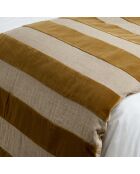 Housse d'édredon en Velours & Lin Brisbane gold - 85x200 cm