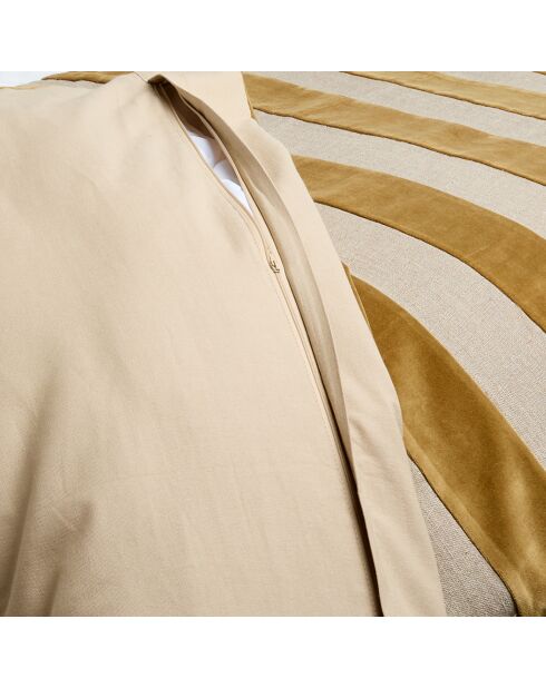 Housse d'édredon en Velours & Lin Brisbane gold - 85x200 cm