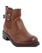 Bottines à talon marron - Talon 4 cm