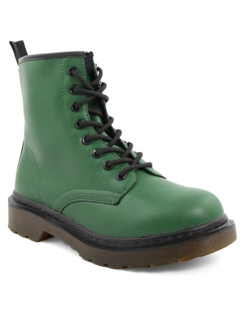 Bottines ranger vertes