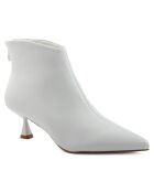 Bottines à talon blanches - Talon 5 cm