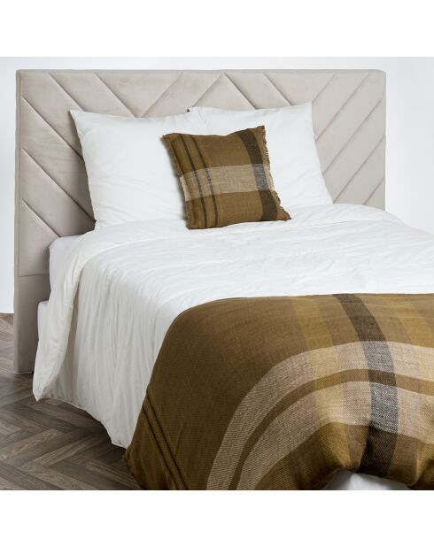 Housse de coussin 100% Lin Aalborg kaki - 45x45 cm