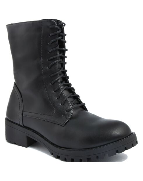 Bottines à talon noires - Talon 4 cm