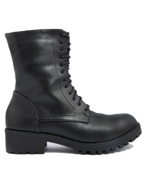 Bottines à talon noires - Talon 4 cm