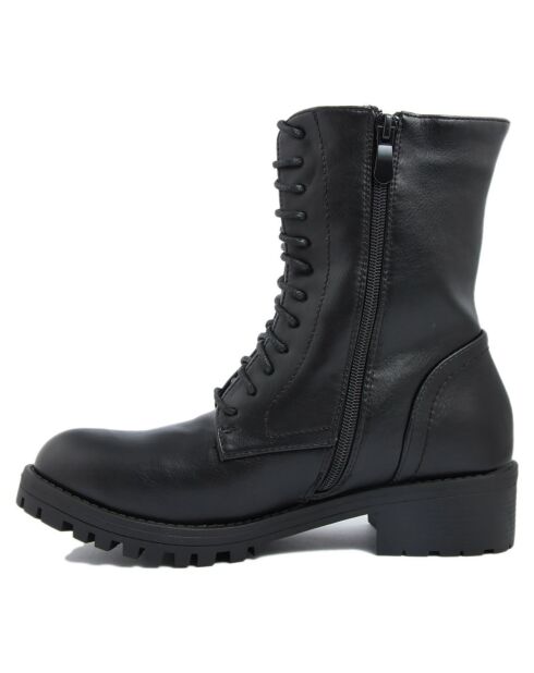 Bottines à talon noires - Talon 4 cm