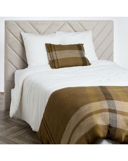 Housse de coussin 100% Lin Aalborg kaki - 40x60 cm