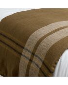 Housse d'édredon 100% Lin Aalborg kaki - 85x200 cm