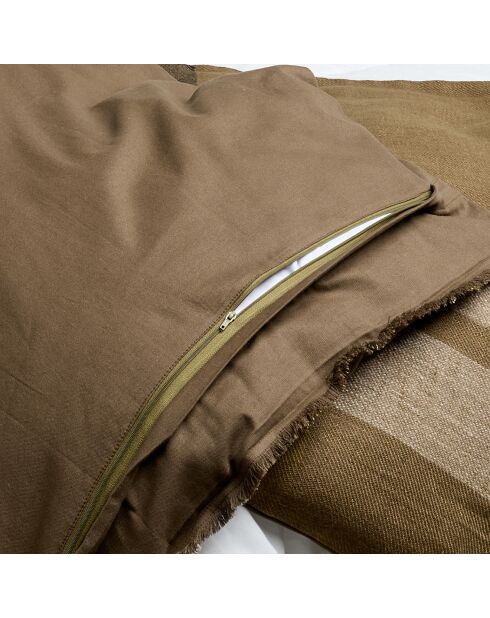 Housse d'édredon 100% Lin Aalborg kaki - 85x200 cm