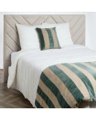 Housse de coussin en Velours & Lin Brisbane pigeon - 45x45 cm