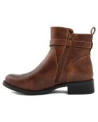 Bottines plates camel