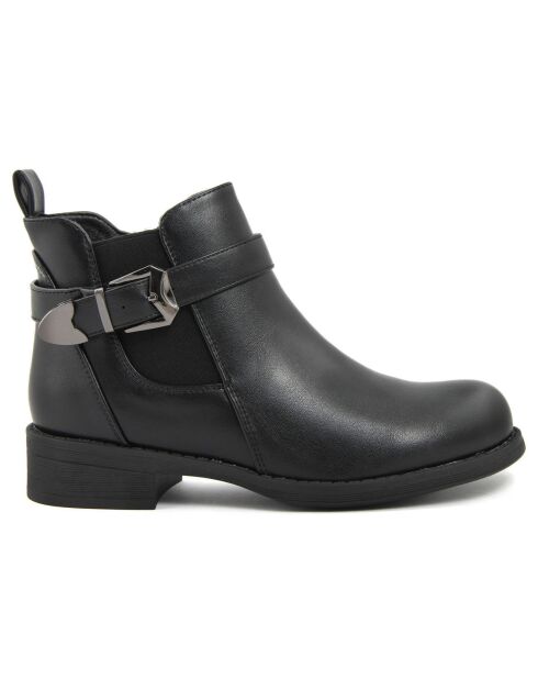 Bottines plates noires