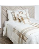 Housse de coussin 100% Lin Aalborg tabac - 50x80 cm