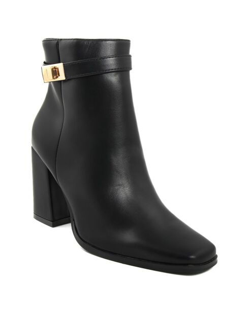 Bottines talon noires - Talon 8 cm