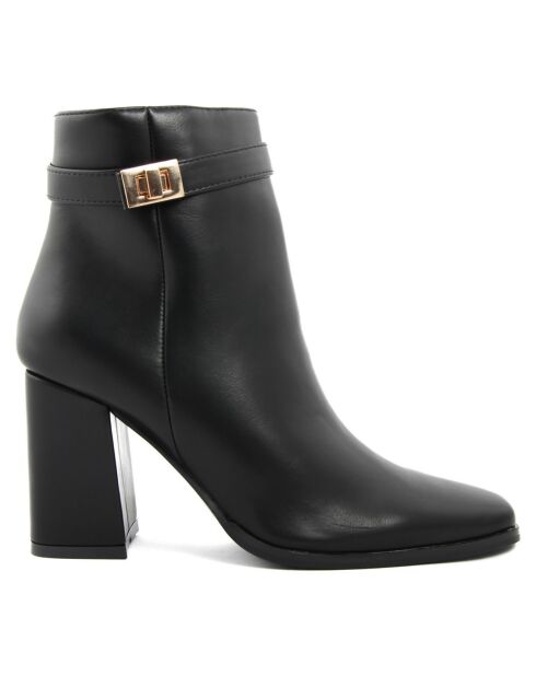 Bottines talon noires - Talon 8 cm