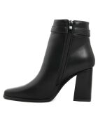 Bottines talon noires - Talon 8 cm