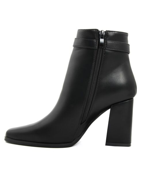 Bottines talon noires - Talon 8 cm