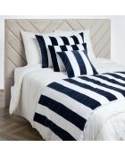 Housse de coussin en Velours & Lin Perth encre - 40x60 cm