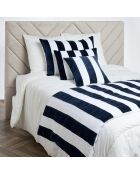 Housse de coussin en Velours & Lin Perth encre - 50x80 cm