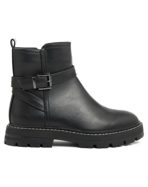 Bottines plates noires