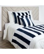 Housse d'édredon en Velours & Lin Perth encre - 85x200 cm