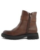 Bottines chelsea plates marron - Talon 4 cm
