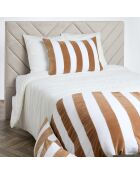 Housse de coussin en Velours & Lin Perth tabac - 50x80 cm