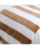 Housse d'édredon en Velours & Lin Perth tabac - 85x200 cm