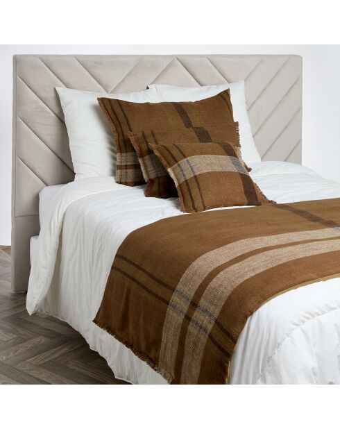 Housse de coussin 100% Lin Aalborg gold - 45x45 cm