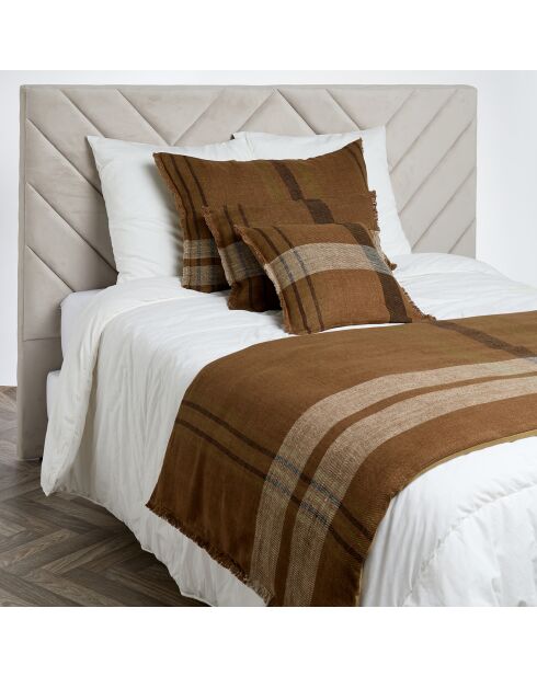 Housse de coussin 100% Lin Aalborg gold - 50x80 cm