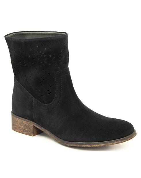 Bottines à lacets noires