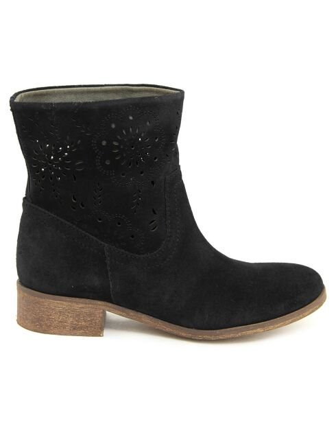 Bottines à lacets noires