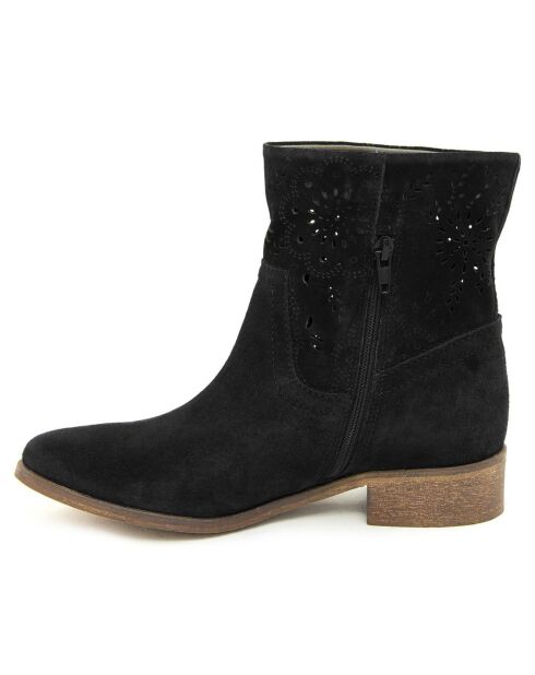 Bottines à lacets noires