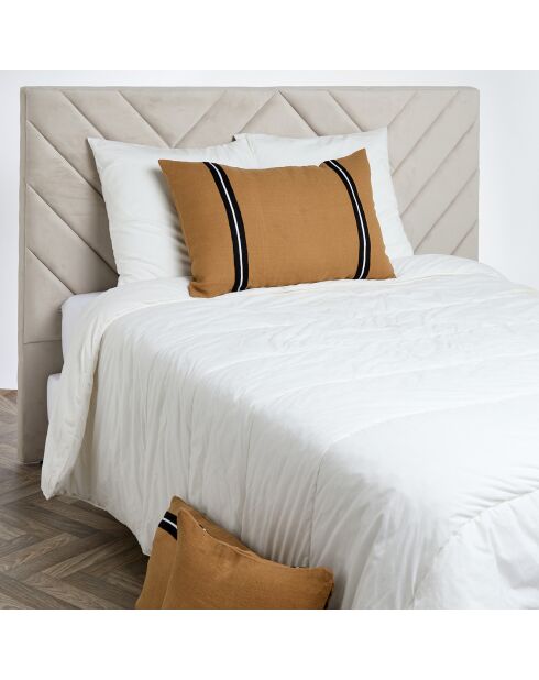 Housse de coussin 100% Lin Skagen tabac - 50x80 cm