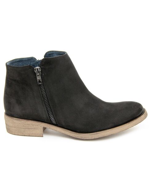 Bottines  en Cuir  noires