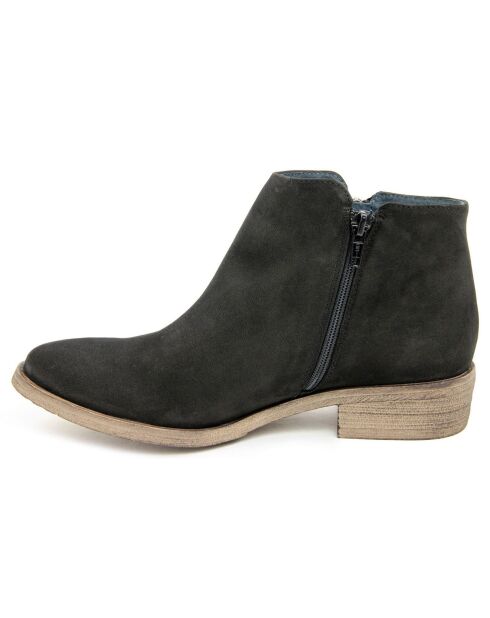 Bottines  en Cuir  noires