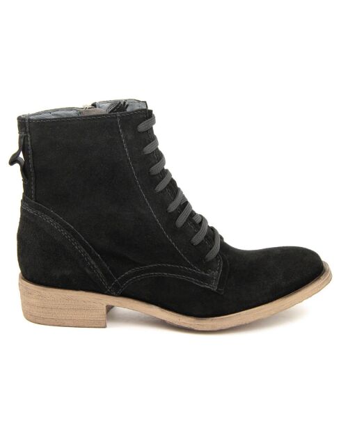 Bottines à lacets noires