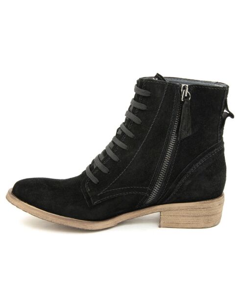 Bottines à lacets noires