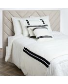 Housse de coussin 100% Lin Skagen blanc - 45x45 cm