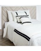 Housse de coussin 100% Lin Skagen blanc - 40x60 cm