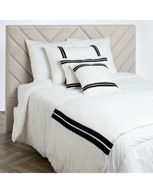 Housse de coussin 100% Lin Skagen blanc - 40x60 cm