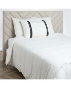 Housse de coussin 100% Lin Skagen blanc - 50x80 cm