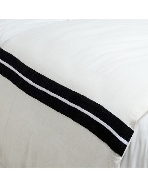 Housse d'édredon 100% Lin Skagen blanc - 85x200 cm